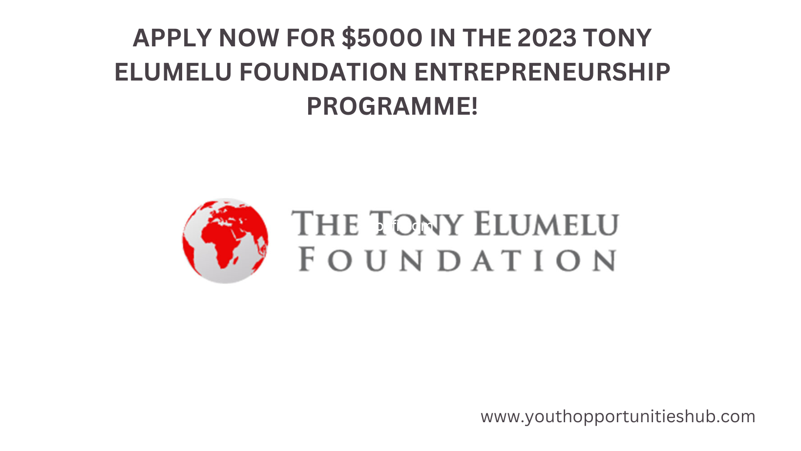 Apply $5000 Fund – Tony Elumelu Entrepreneurship Programme 2023