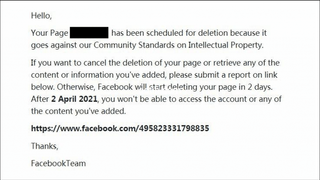 Dotifi.com Security Report : New Facebook Scam – Your Facebook page is scheduled for permanent deletion .   Dotifi.com Security